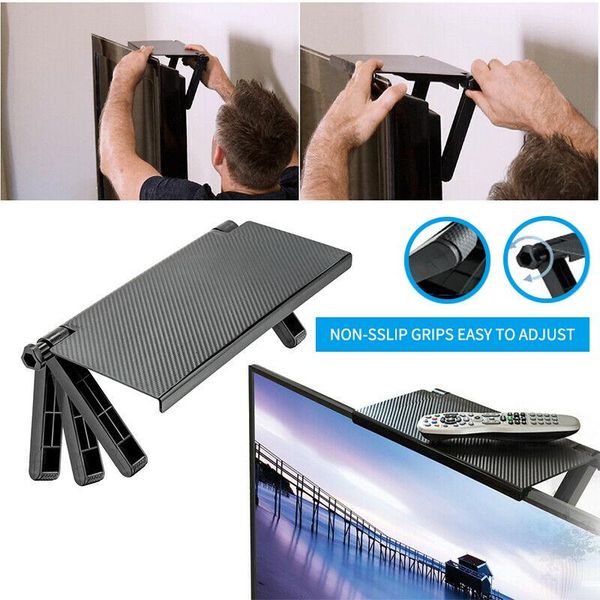 

hooks & rails screen shelf tv storage bracket stand monitor wall mount rack