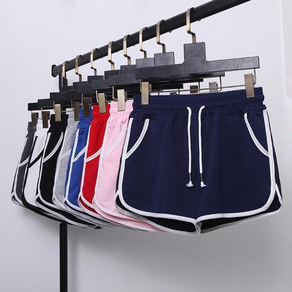 

women shorts thin plus size 2021 summer fashion student female teenage girl black white red gray pink 4xl 5xl s11 women's, White;black