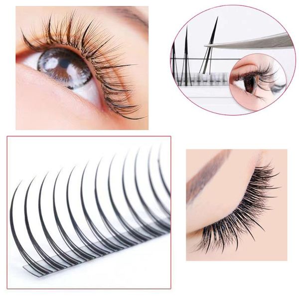 

false eyelashes 8/10/12mm single cluster a type eyelash grafting extension super soft segment fairy hair natural makeup to