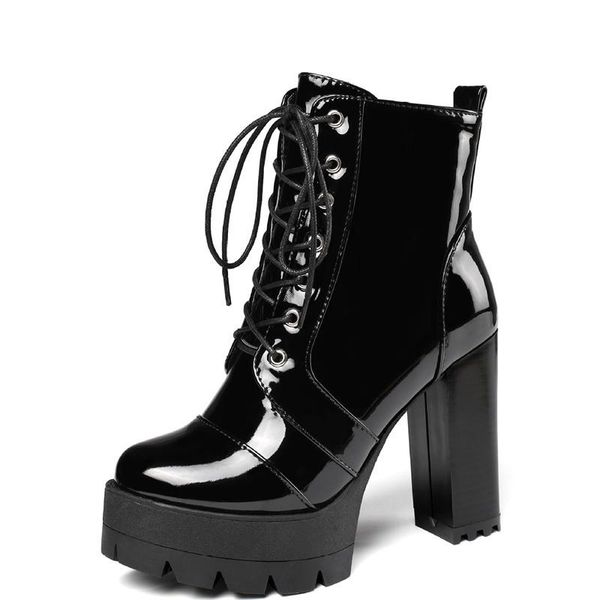 

dress shoes low wind boots in 2021 autumn and winter super high heel size 40-43 women's, Black