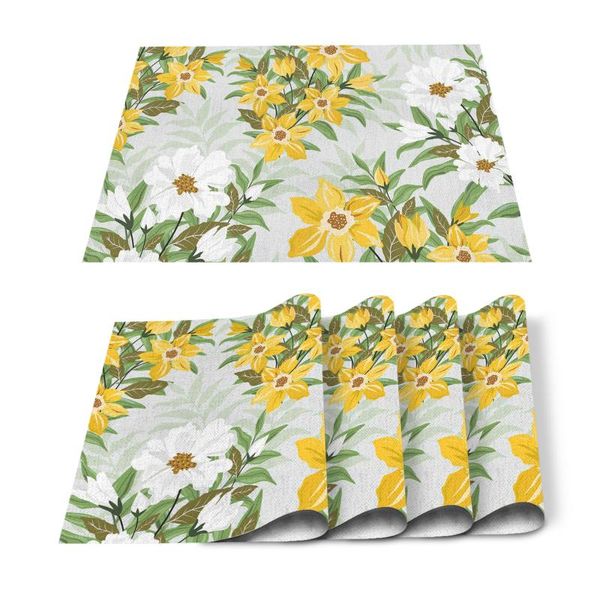 

mats & pads tropical plants and flowers table for dining kitchen non slip accessories modern home decor