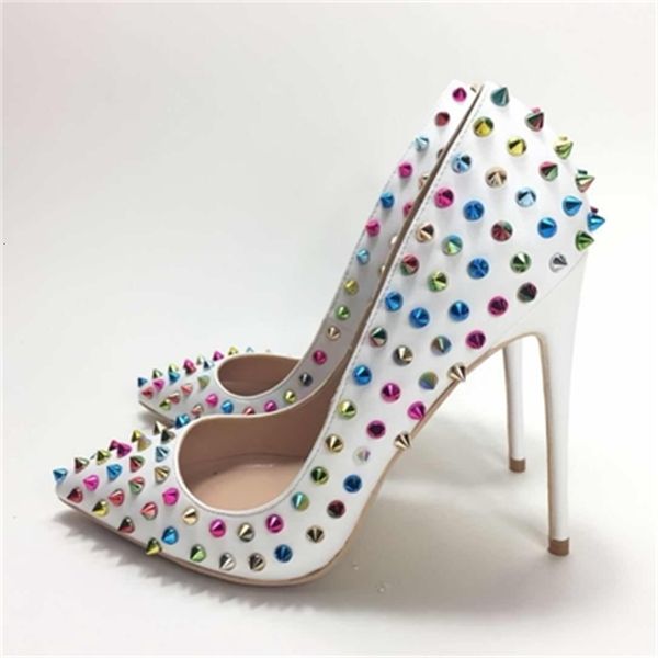 

dress shoes keshangjia high heels ol wedding color rivet pointed toe wild women's shoes shallow pumps uacc, Black