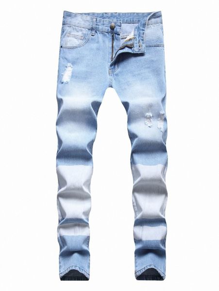

men ripped skinny jeans e0lg#, Blue
