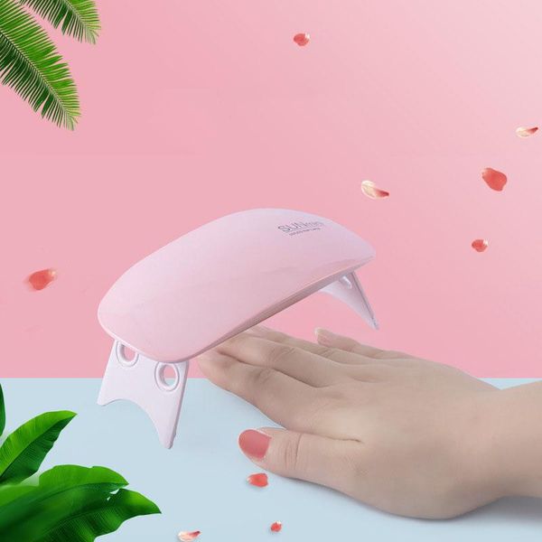 

nail dryers portable mini 6w uv led lamp polish dryer home use 45s/60s timer setting gel machine beauty tool butt666