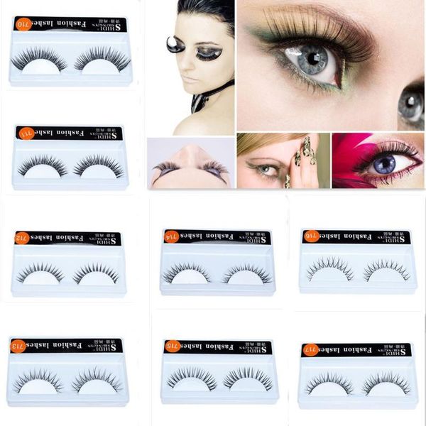 

women's fashion false eyelashes 3d long lasting lashes natural 1 pair cÃ­lios postios af501