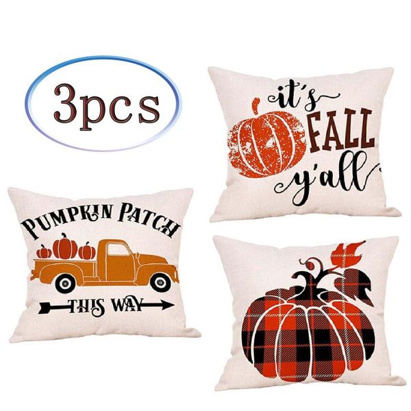 

pillow case halloween pumpkin linen pillowcase pattern cover christmas cases