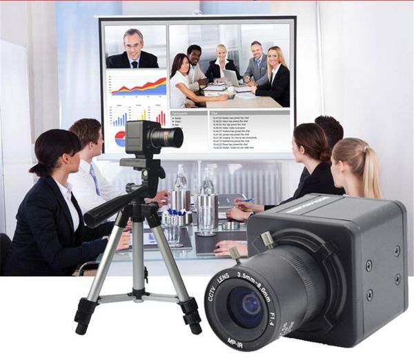 

3.5-8mm varifocal lens camera with digital for back light capture mini usb box teaching camera, video conferen ip cameras