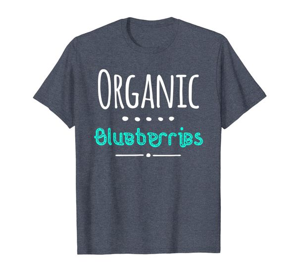 

organic blueberries cute vegan pie quote t-shirt, White;black