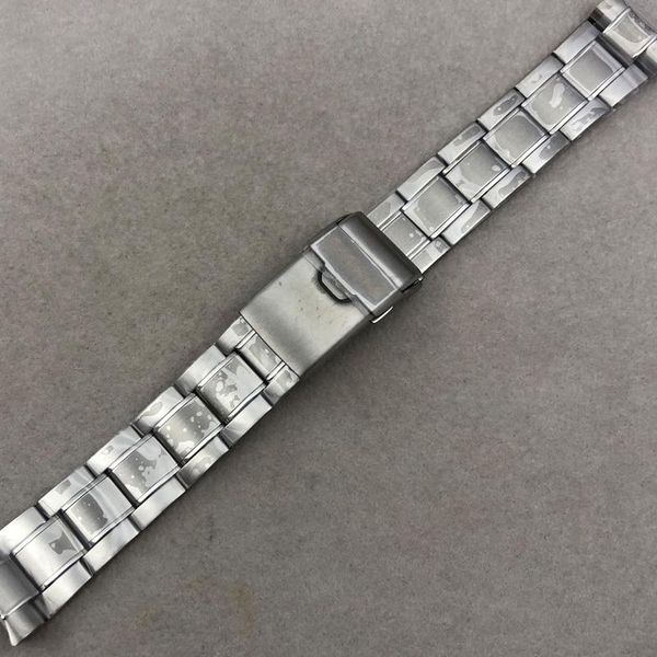 

watch bands parts brushed solid 20mm width stainless steel bracelet titanium buckle fit sbdx021/023 sla019 diver, Black;brown