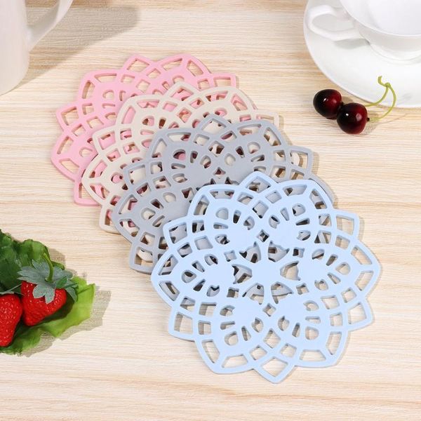 

mats & pads anti-slip table mat heat insulation coffee pad hollow desktop