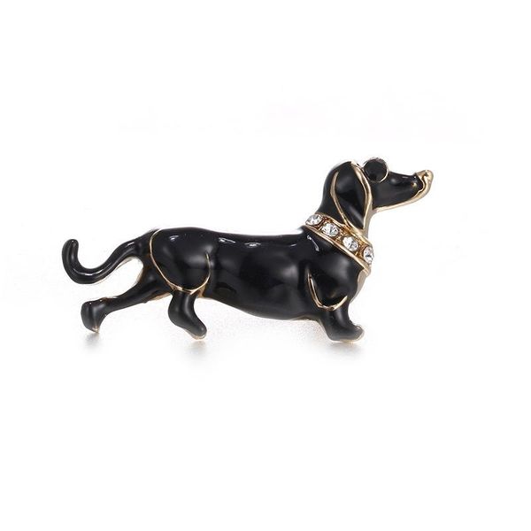 

pins, brooches retro pin delicate set auger personality of the lacquer that bake a puppy brooch speed sell clothes like cakes, Gray