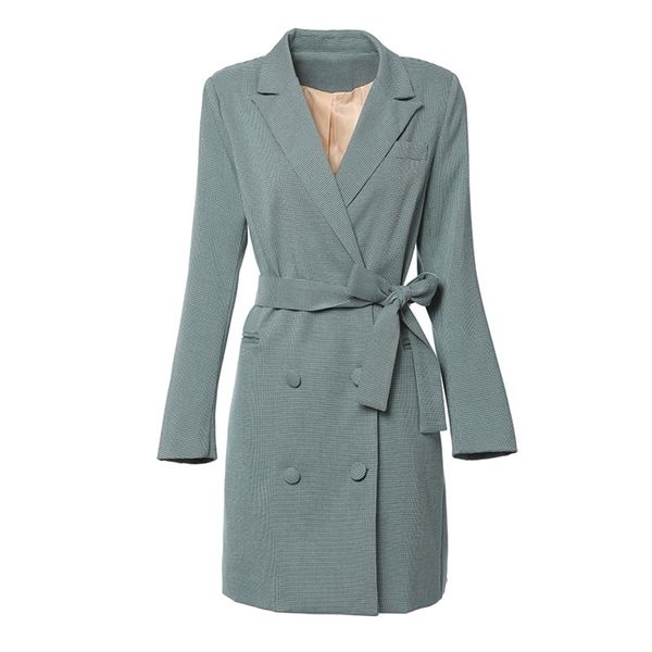 

spring women's fashion coat light mature loose all-around plaid windbreaker women 210825, Tan;black