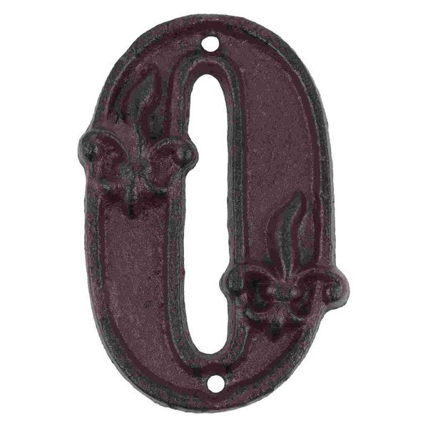 

novelty items retro door address numbers diy cast iron home number 0 for apartment