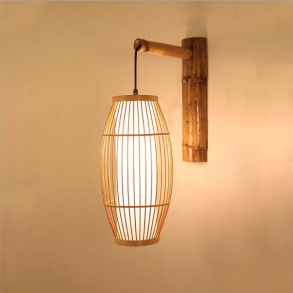 

wall lamp chinese style el corridor bedroom bedside living room dining bamboo