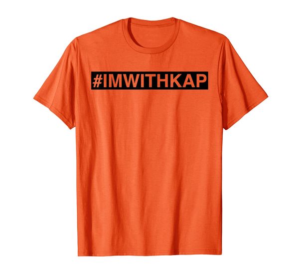 

#imwithkap t-shirt protest shirt, White;black