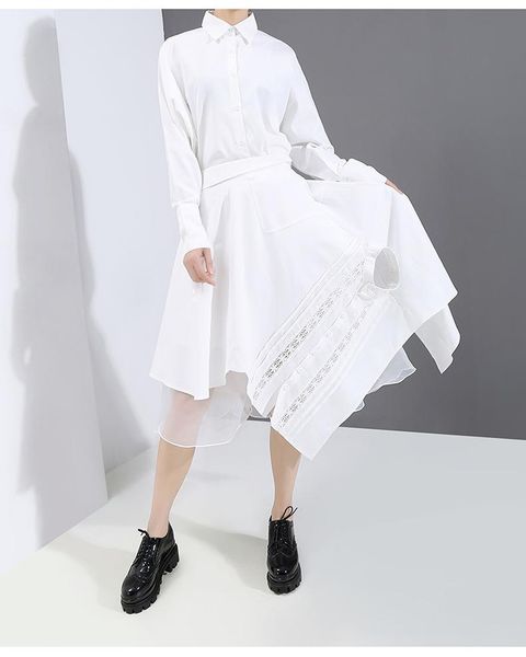 

skirts fashion summer a-line skirt korean women's asymmetrical all-match limited time specials, Black
