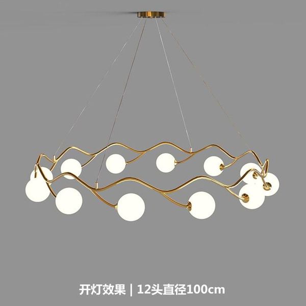

pendant lamps g9 led round chandelier living room restaurant bedroom hanging light fixture white glass cord adjustable home art decoration