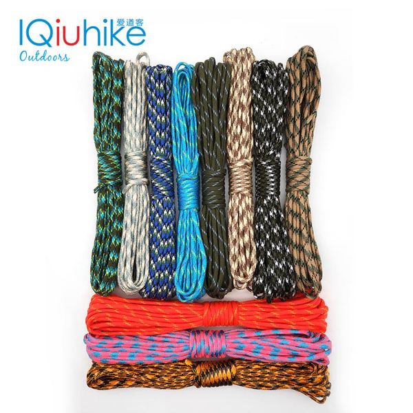 

camouflage paracord 550 parachute cord lanyard mil spec type iii 7 strand camping survival equipment tents rope outdoor gadgets