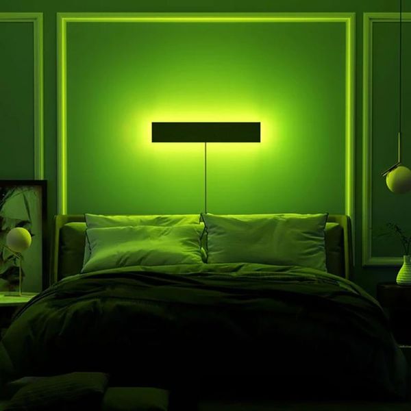

wall lamp nordic rgb led lamps for home colorful decoration bedroom remote control living dining room lighting fixture