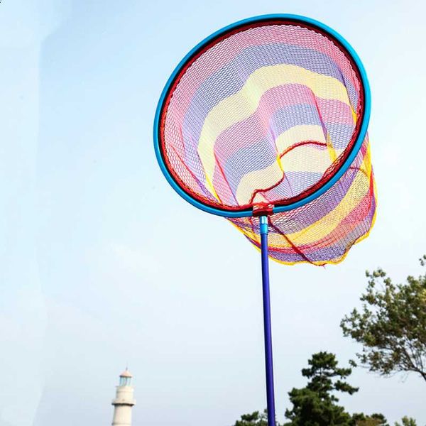

fishing accessories nylon round net head foldable tool rhombus mesh landing dip tackle