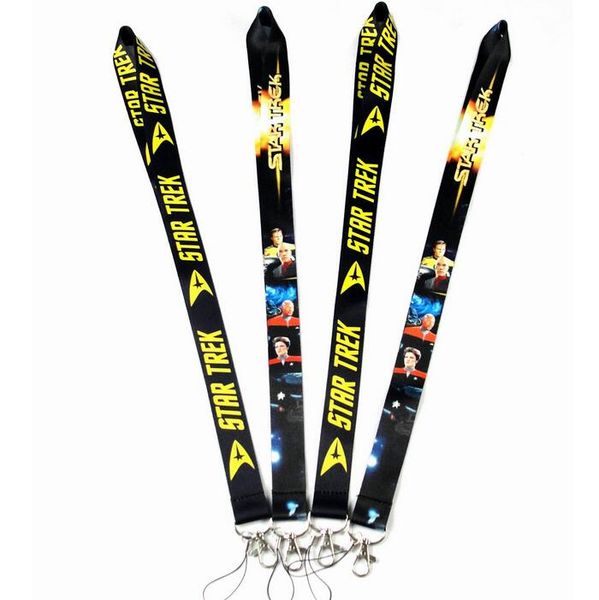 

star trek mobile phone strap student id card keychain badge tether office staff's cellphone lanyard wholesale
