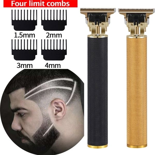 Перезаряжаемый T9 Clipper для волос Профессиональный Baldheaded Electric Hair Cootless Бритва Триммер Мужчин Парикмахерская Режущая машина 220216