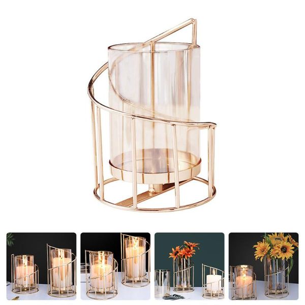 

candle holders 1pc multifunctional iron art holder home flowerpot deskdecor