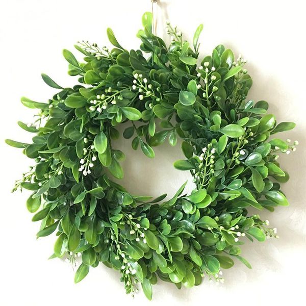 

decorative flowers & wreaths lifelike artificial wreath door hanging wall window decoration wedding party christmas decor 11.8" diamete