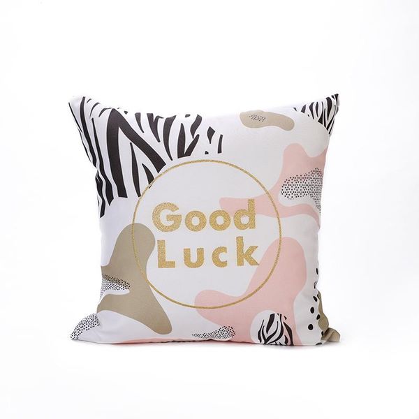 

cushion/decorative pillow canvas leopard pattern case modern simple letter superimposed creative home