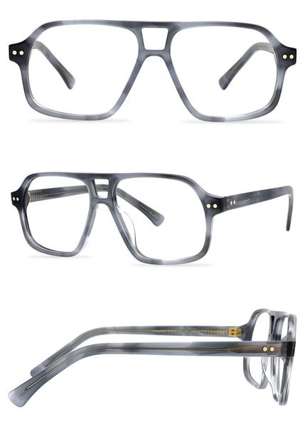 

belight optical women men classical big size square shape acetate prescription eyeglasses spectacle frame eyewear 9556 fashion sunglasses fr, Black