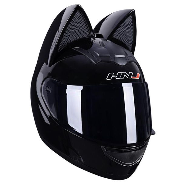 

casco moto women motorcycle helmet full face motorbike scooter riding racing cascos para black helmets
