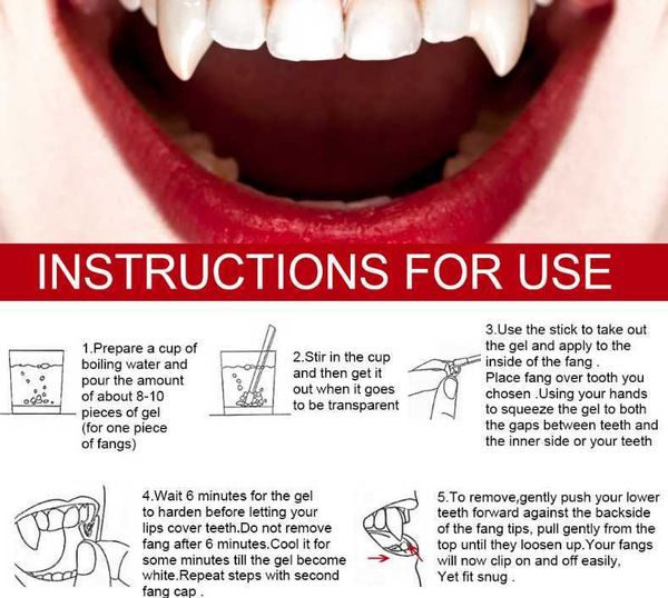 

halloween decorations retractable vampire tooth party props dentures flags wholesale