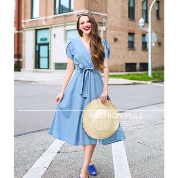 

large dresses style casual women's fat mm thin dress 8026, Black;gray