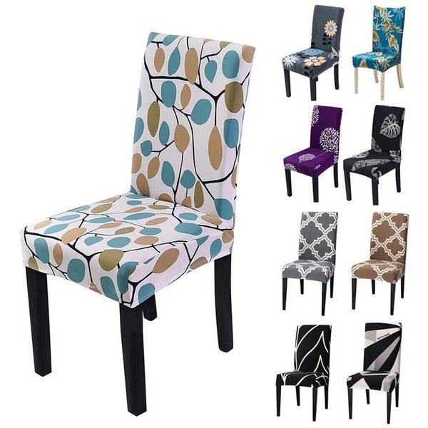 

wedding spandex chair slipcover floral printing elastic covers stretch banquet siamese decor