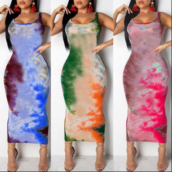 

fashion womens dress boho casual long maxi party beach sundress ladies sleeveless colorful summer dresses stylish women clothes, Black;gray