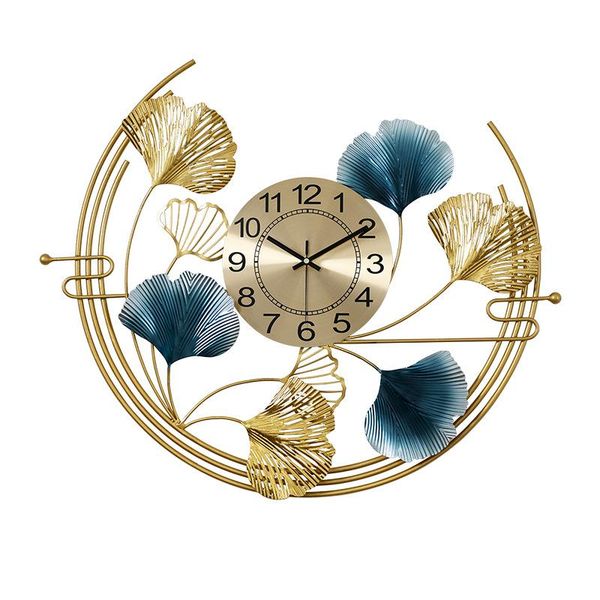 

large wall clock metal home living room decoration golden watches modern luxury creative kitchen clocks zegar scienny gift