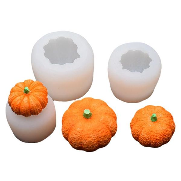 

craft tools halloween 3d silicone pumpkin candle mold making molds cake mould