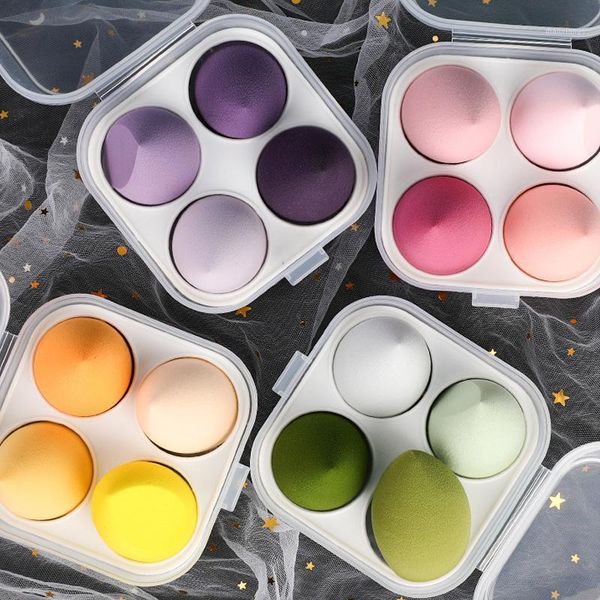 

4pcs cosmetic puff powder smooth women's makeup foundation sponge beauty to make up tools & accessories water-drop shape sponges, appli