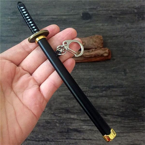 

keychains 7 styles roronoa zoro sword keychain for women men buckle toolholder scabbard katana sabre car keyrings gift key chains, Silver