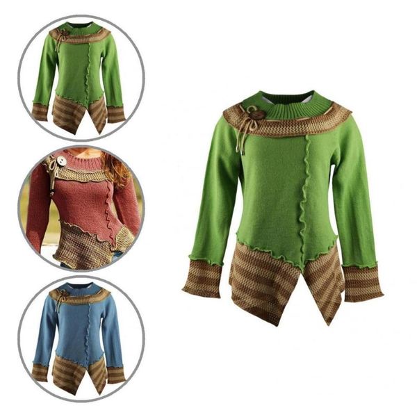 

women's sweaters slim fit all-match split hem button decor knitted sweater streetwear, White;black