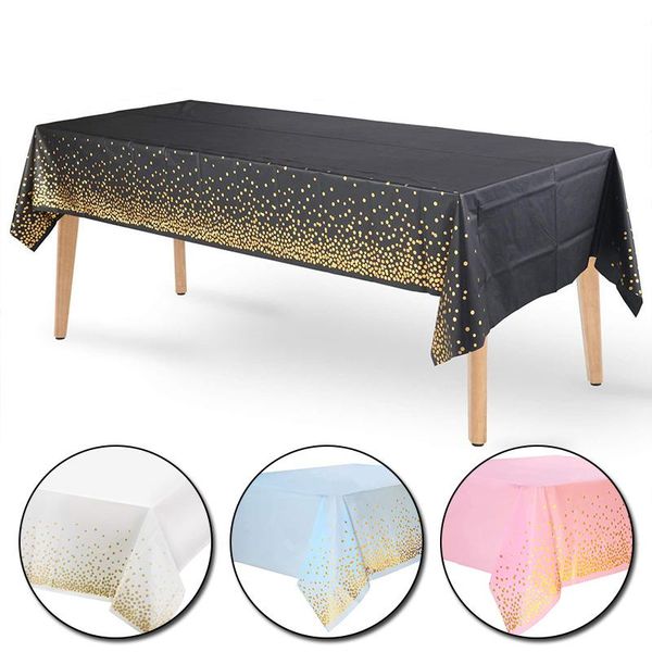 

table cloth plastic dot disposable tablecloth rectangular anti-oil cover for wedding birthday party christmas home decorations