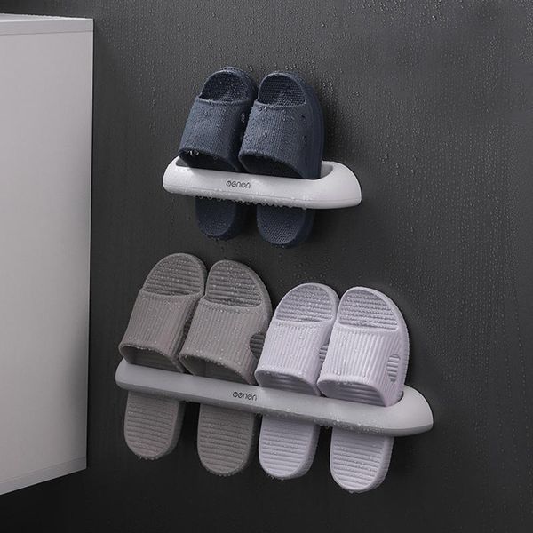 

clothing & wardrobe storage wall mounted shoe organizer rack slippers holder shoes hanger self adhesive bathroom