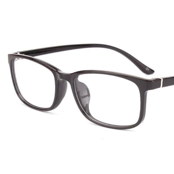 

fashion sunglasses frames vazrobe tr90 eyeglasses frame male female spectacle square ultra-light full rim clear lens prescription, Black