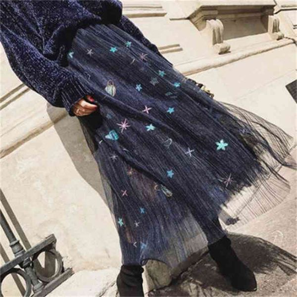 

two piece dress women's two-piece set, bright romantic sweater, + skirt, mesh cloth, elastic belt 2-piece set, White