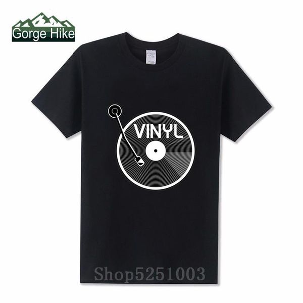

men's t-shirts 2021 3d fashion casual men electric sound t-shirt vinyl forever record player dj decks vintage cool headphones tee shirt, White;black