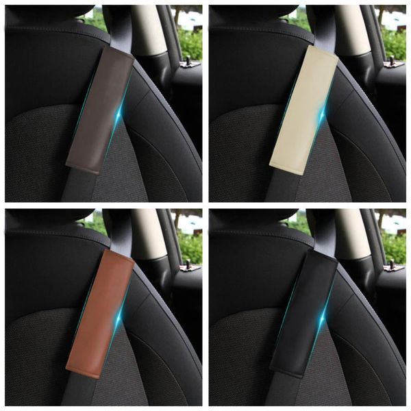 

safety belts & accessories 2pc leather car seat belt cover for byd f0 f3 f6 g3 g6 s6 auto cushion protector protection covers
