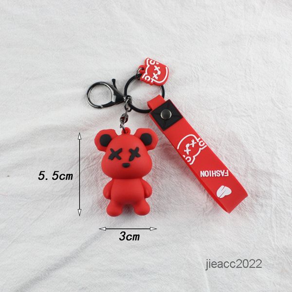 

keys chain mickings creative cool bear doll backpack small, Silver