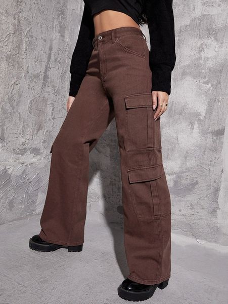 

zipper fly flap pocket boyfriend fit jeans j6kw#, Blue