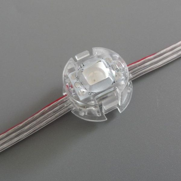

modules addressable 20mm diameter 50pcs dc5v ws2811 smd pixel module;ip68 rated;transparent wire;with flat covered the led
