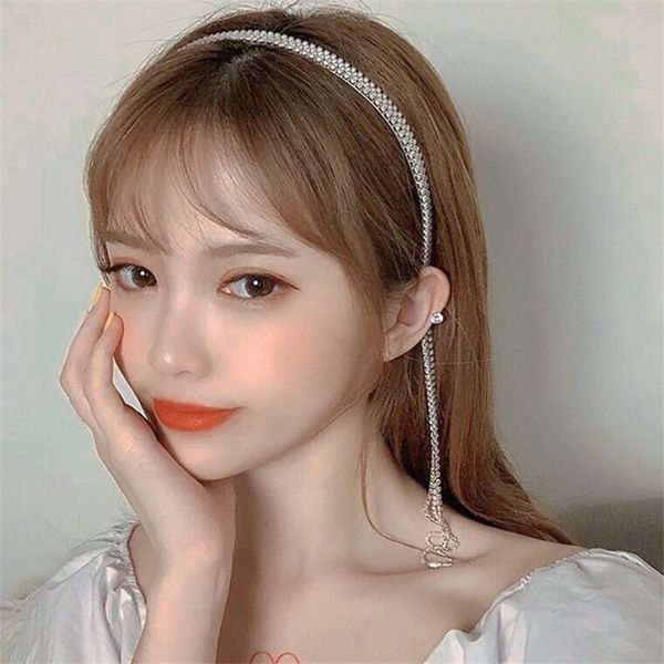 

rhinestone temperament shining tassel hairband super fairy bungee versatile go out party headband hair